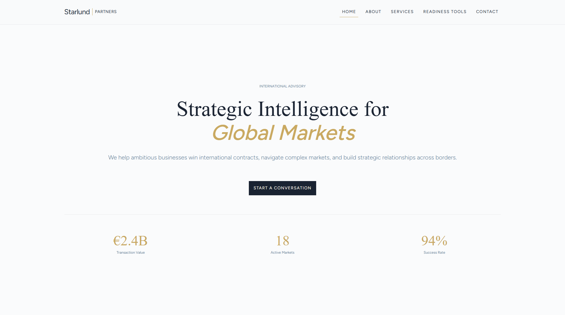 Placeholder project frame for Starlund